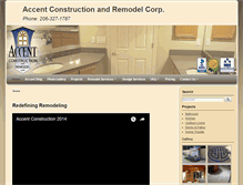 Tablet Screenshot of accentremodel.com